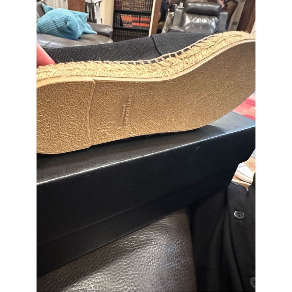 Saint Laurent Black Signature Espadrilles Size 40.5 (10.5) NIB - Picture 7 of 8